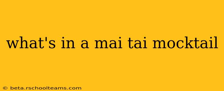 what's in a mai tai mocktail