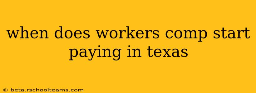when does workers comp start paying in texas