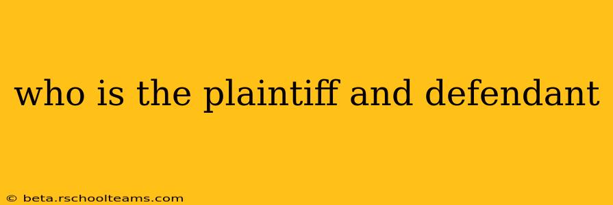 who is the plaintiff and defendant