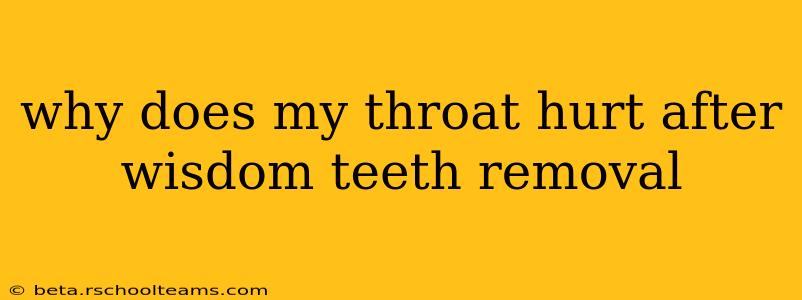 why does my throat hurt after wisdom teeth removal