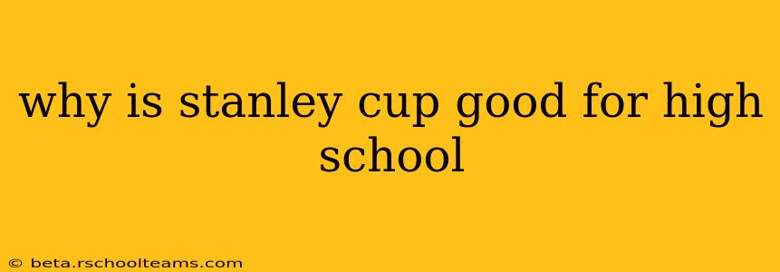 why is stanley cup good for high school