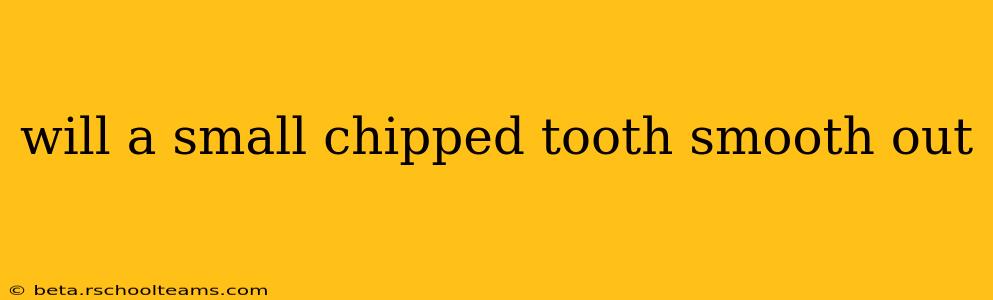 will a small chipped tooth smooth out