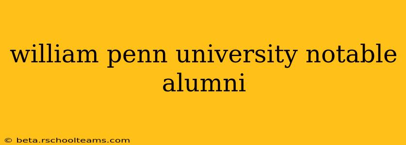 william penn university notable alumni
