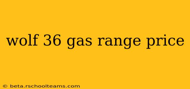 wolf 36 gas range price