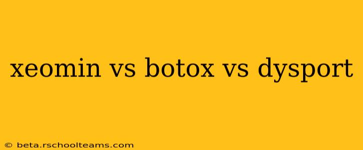 xeomin vs botox vs dysport