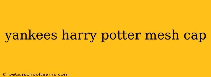 yankees harry potter mesh cap