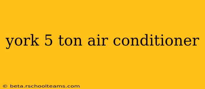 york 5 ton air conditioner