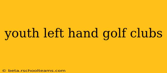 youth left hand golf clubs