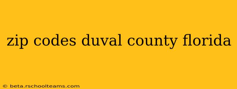 zip codes duval county florida