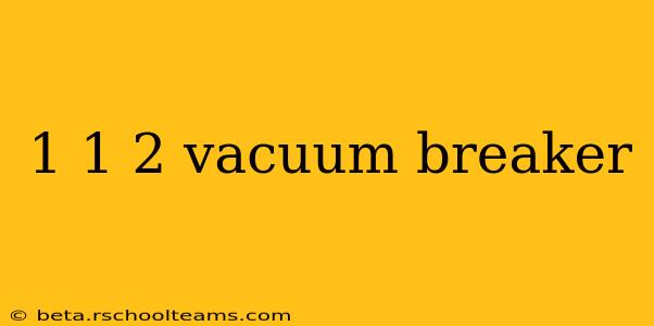 1 1 2 vacuum breaker