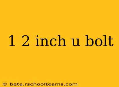 1 2 inch u bolt