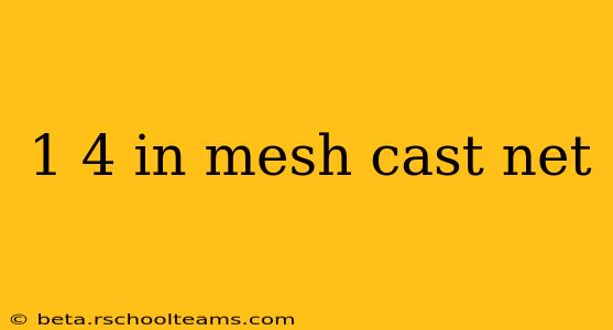 1 4 in mesh cast net