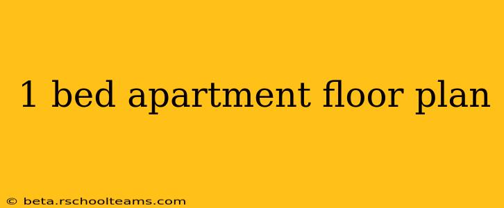 1 bed apartment floor plan