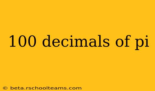 100 decimals of pi