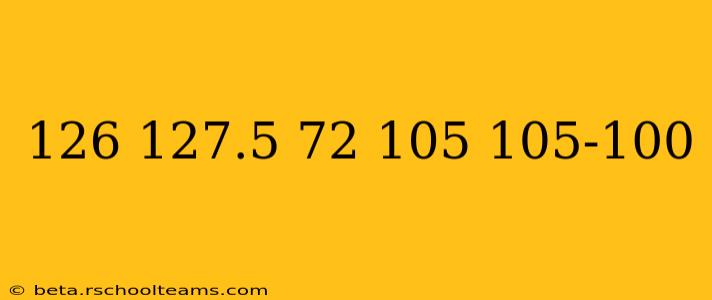 126 127.5 72 105 105-100 126 127.5 72 105 105-100