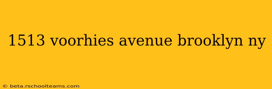 1513 voorhies avenue brooklyn ny
