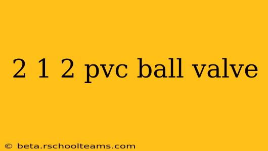 2 1 2 pvc ball valve