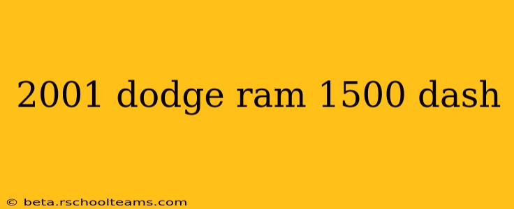2001 dodge ram 1500 dash