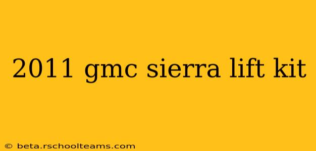 2011 gmc sierra lift kit