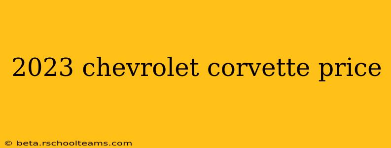 2023 chevrolet corvette price