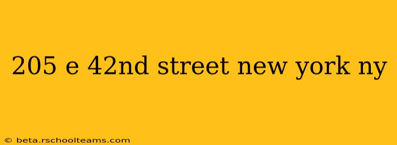 205 e 42nd street new york ny