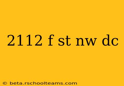 2112 f st nw dc