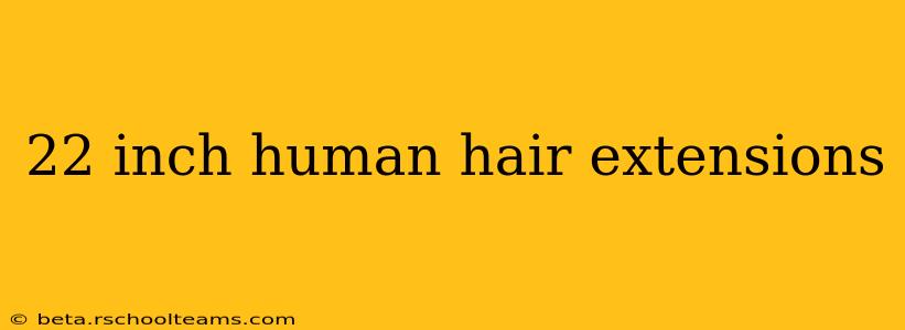 22 inch human hair extensions