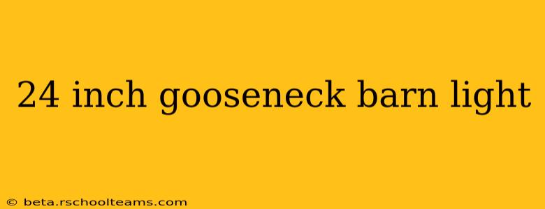 24 inch gooseneck barn light