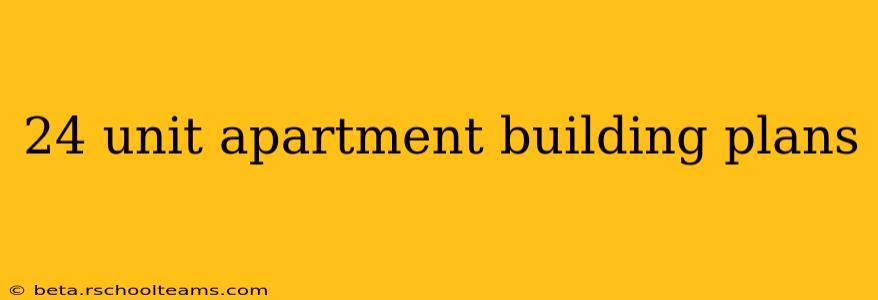 24 unit apartment building plans