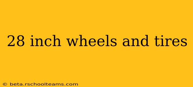 28 inch wheels and tires