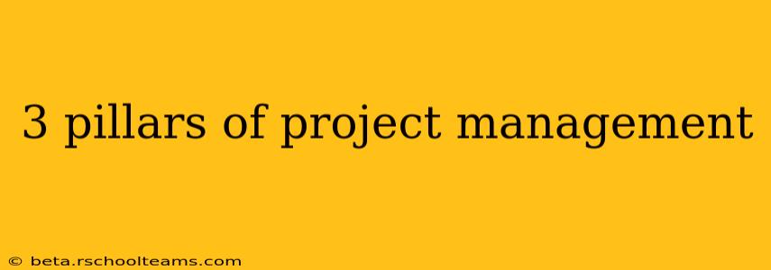 3 pillars of project management