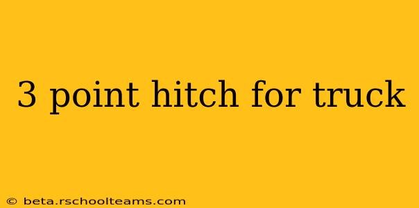 3 point hitch for truck