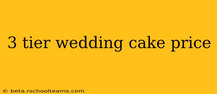 3 tier wedding cake price