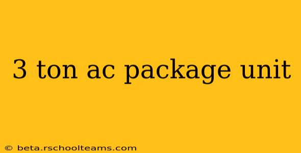 3 ton ac package unit