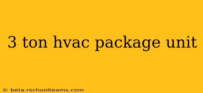 3 ton hvac package unit