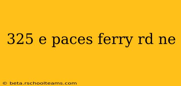 325 e paces ferry rd ne