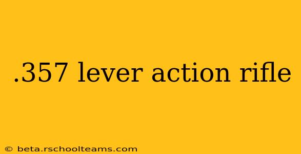 .357 lever action rifle