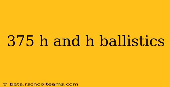375 h and h ballistics