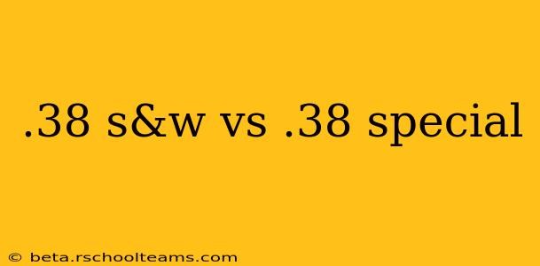 .38 s&w vs .38 special