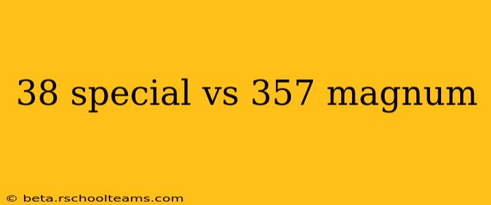 38 special vs 357 magnum
