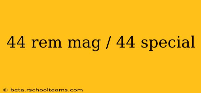 44 rem mag / 44 special