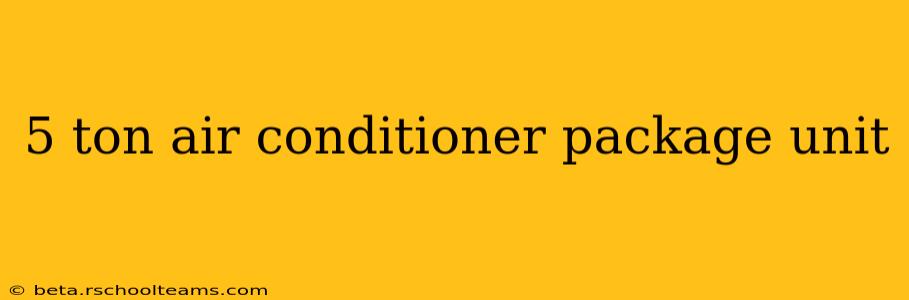 5 ton air conditioner package unit