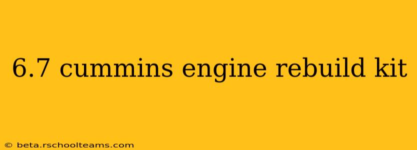 6.7 cummins engine rebuild kit