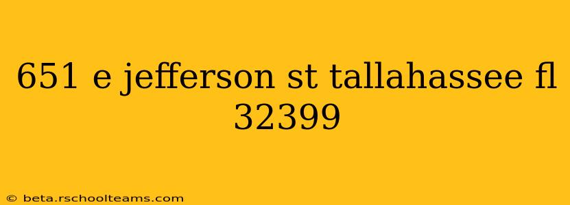 651 e jefferson st tallahassee fl 32399