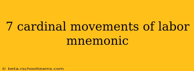 7 cardinal movements of labor mnemonic