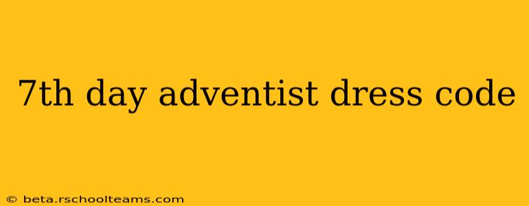 7th day adventist dress code