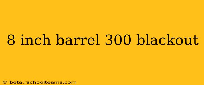 8 inch barrel 300 blackout