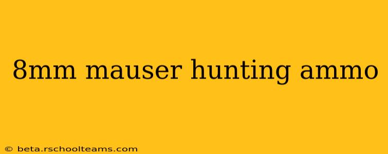 8mm mauser hunting ammo