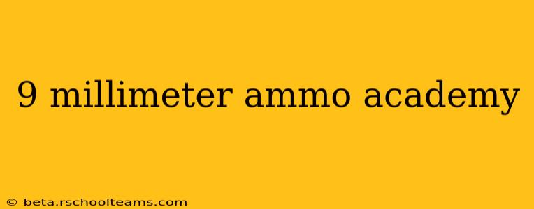 9 millimeter ammo academy