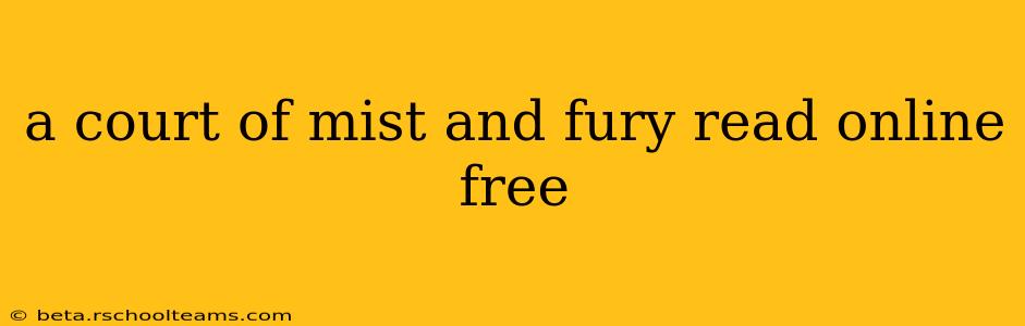 a court of mist and fury read online free